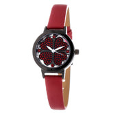 Folli Follie Red Leather Watch -   -  Folli Follie.